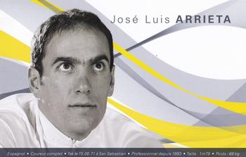 2009 AG2R La Mondiale #NNO José Luis Arrieta Front